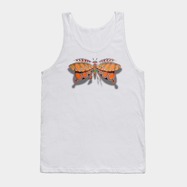 The curl butterfly Tank Top by federicocortese